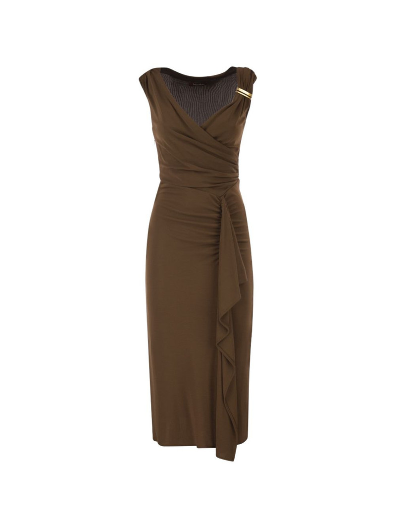 Aureo draped midi dress 1