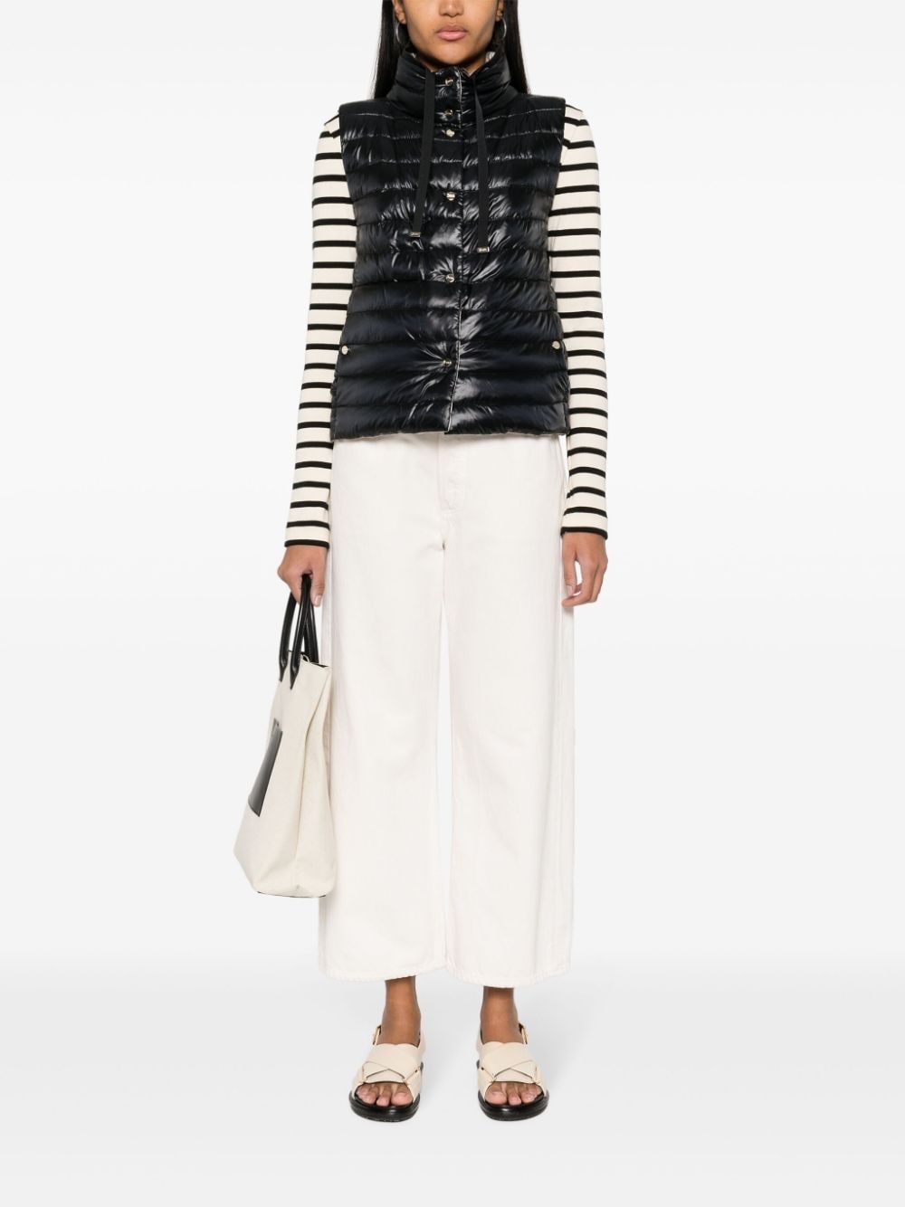 padded quilted gilet - 2