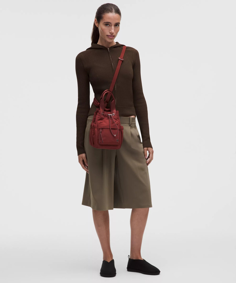 Convertible Drawstring Bucket Bag Mini 5L 6