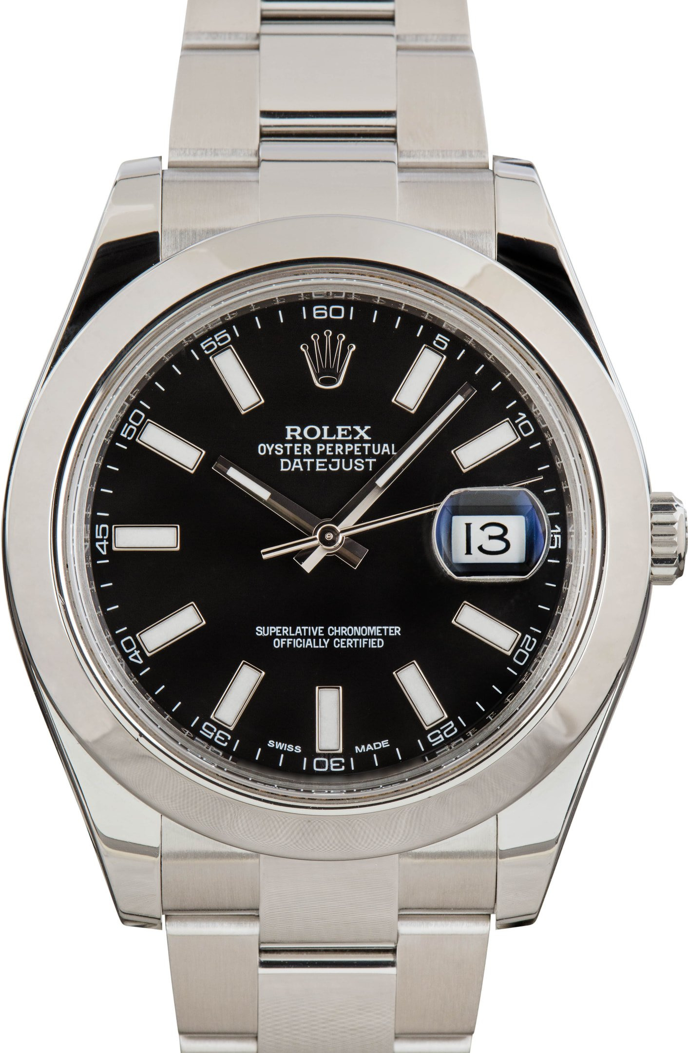 Rolex Datejust II ref 116300 Black Superluminova Dial - 1