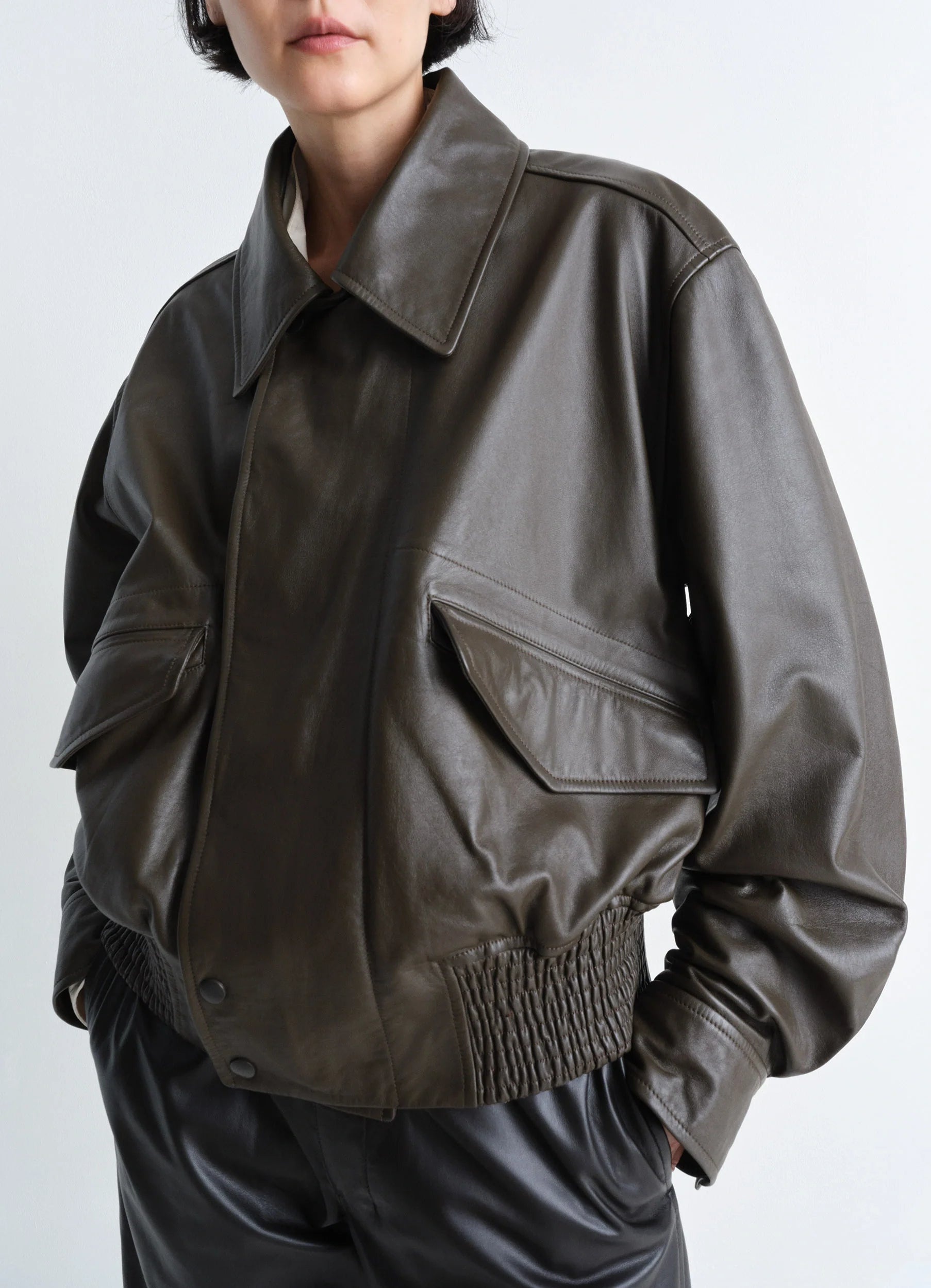 LEATHER BLOUSON - 6