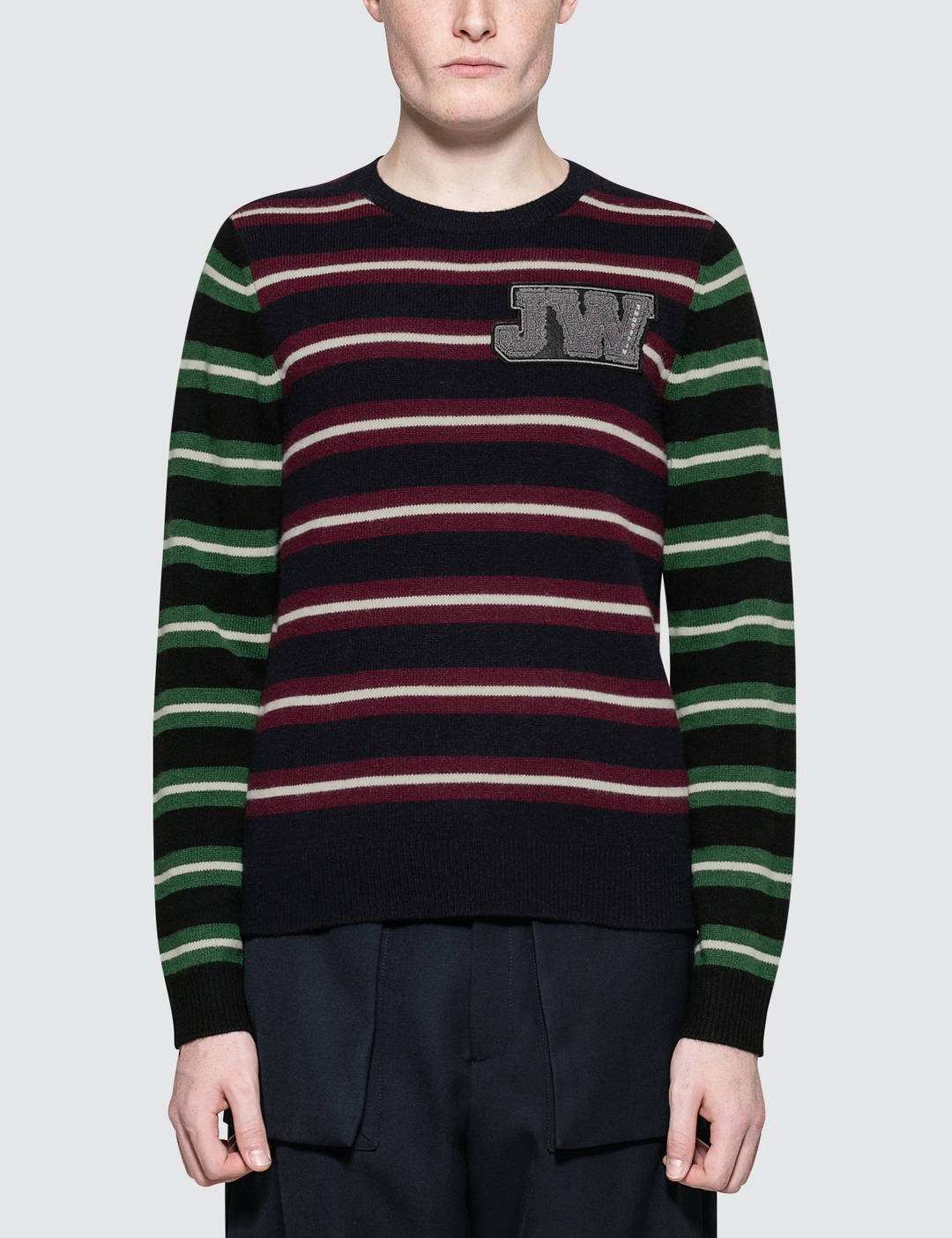 Logo Patch Stripe Jumper - 1