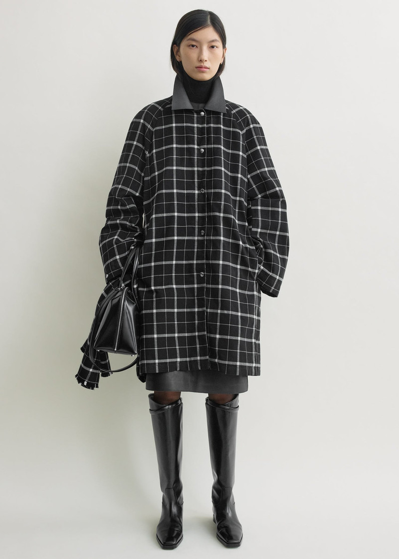 Windowpane country coat black/white 7