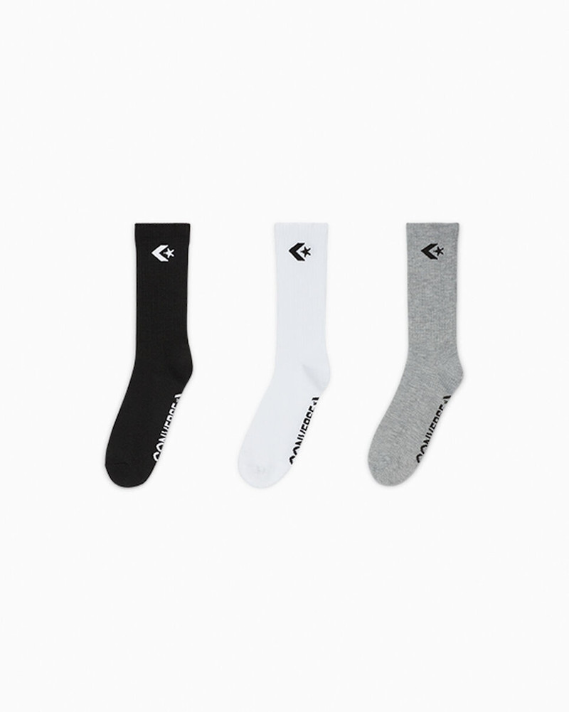 3-Pack Women's Embroidered Crew Socks 1