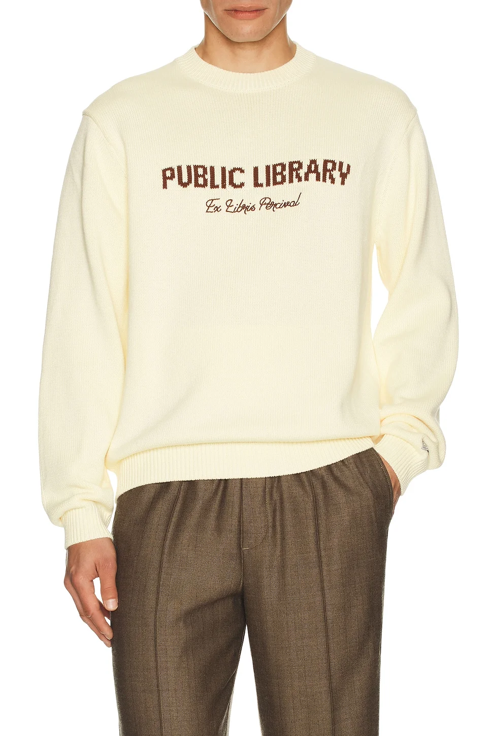 Public Library Knitted Crew Jumper - 1