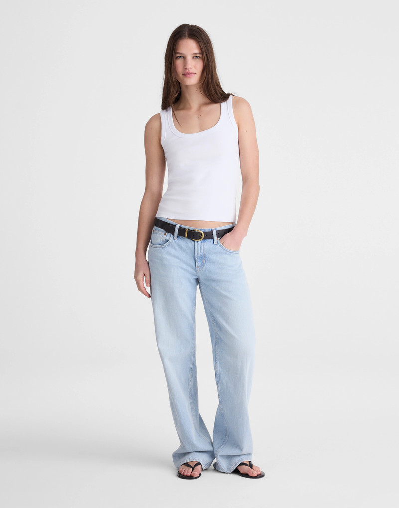 The '90s Scoopneck Tank in Compact Cotton 3