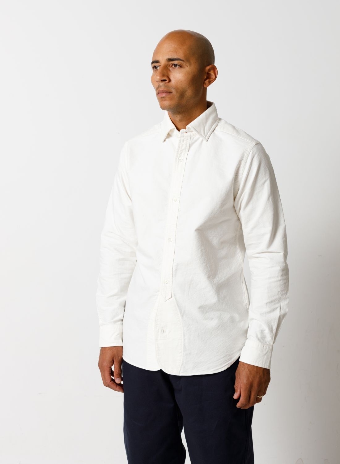 British Officers Shirt in White - 3