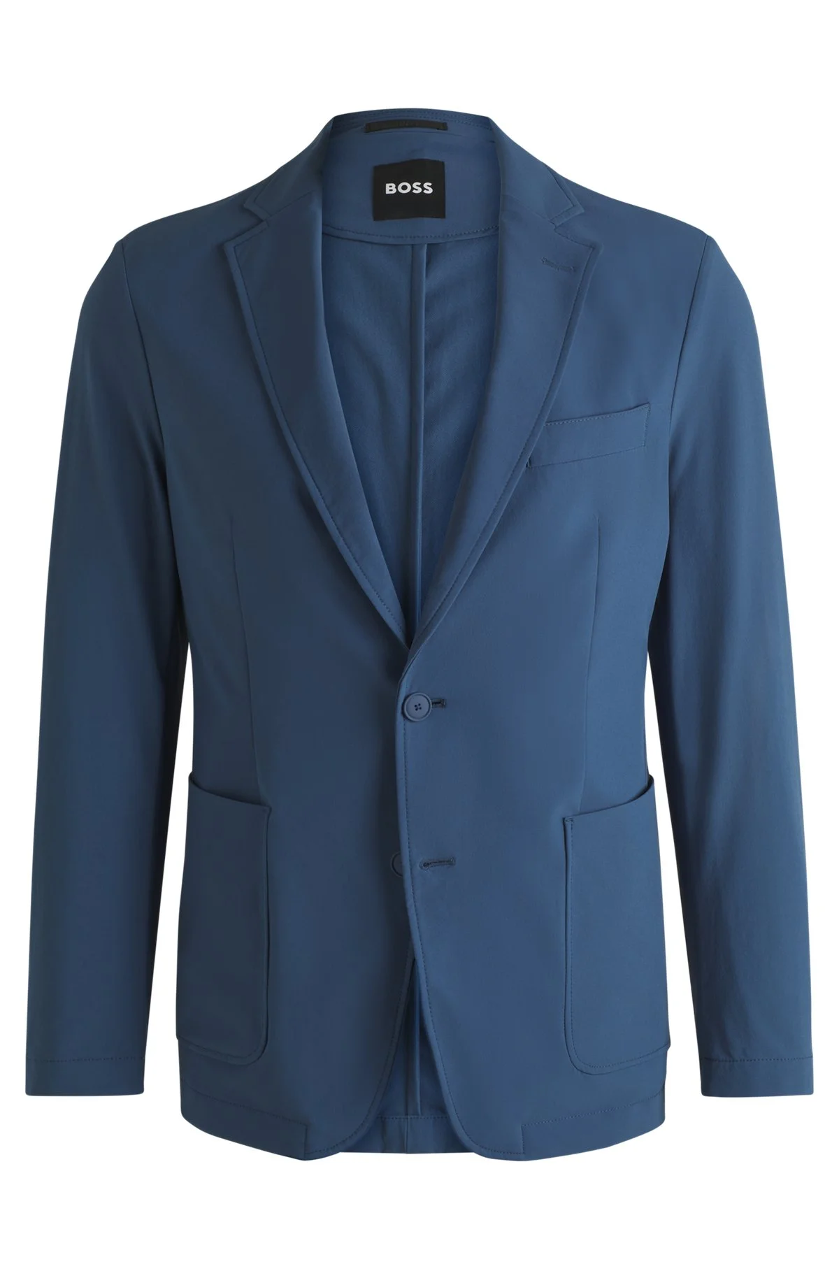 SLIM-FIT SUIT JACKET IN TRAVEL-FRIENDLY STRETCH SOFTSHELL - 1