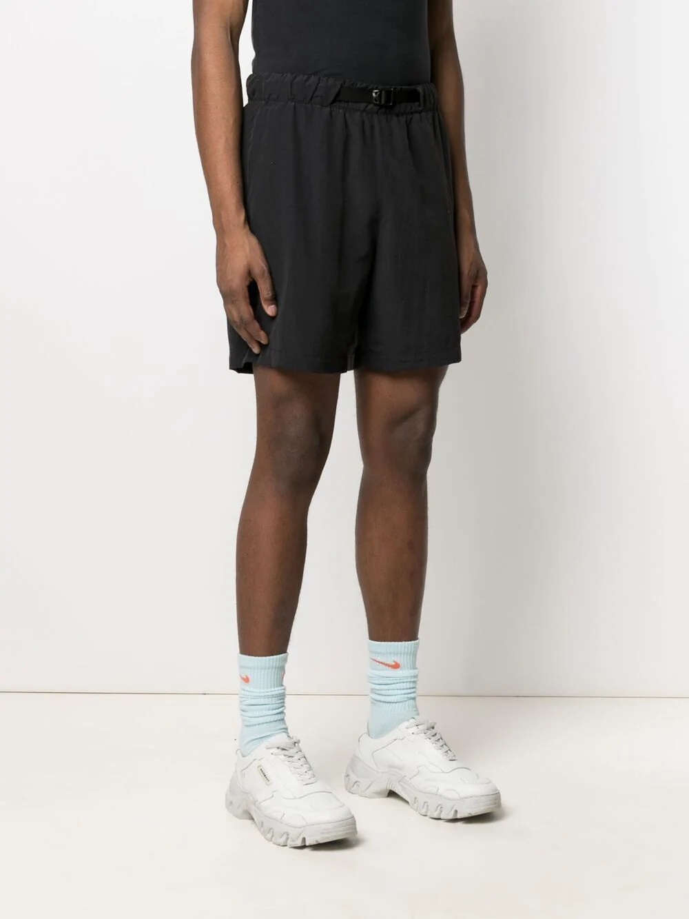 logo-patch track shorts - 3