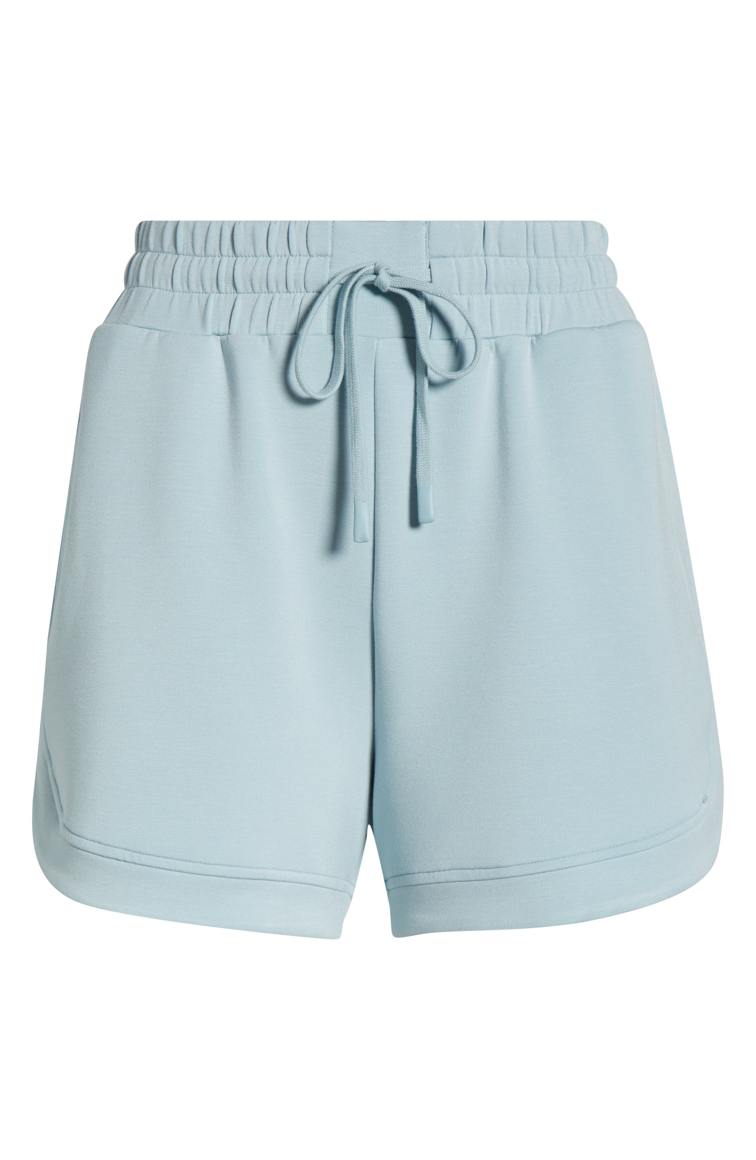 Varley Ollie High Waist Sweat Shorts in Ether Blue at Nordstrom - 5