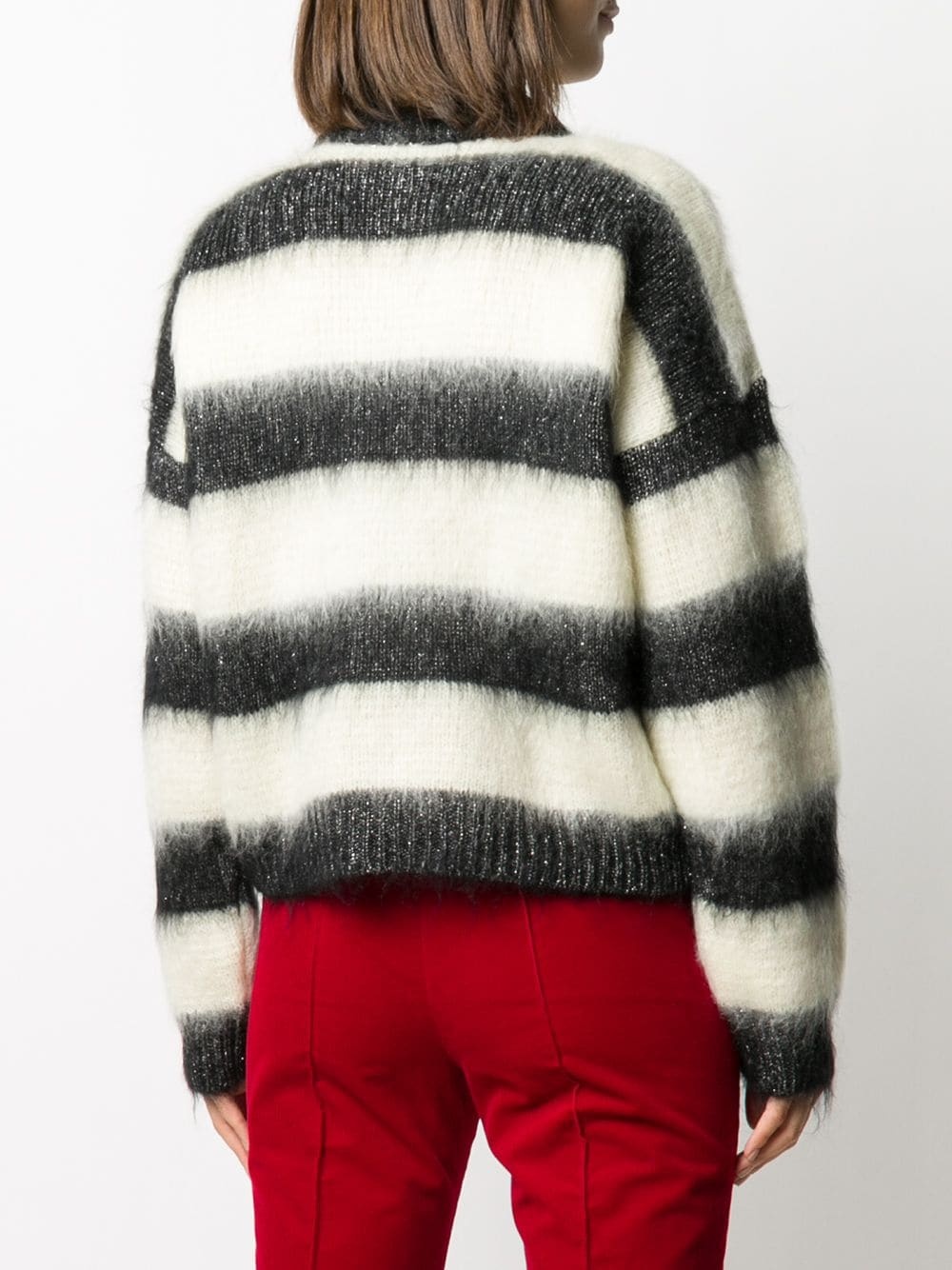 striped relaxed fit sweater - 4