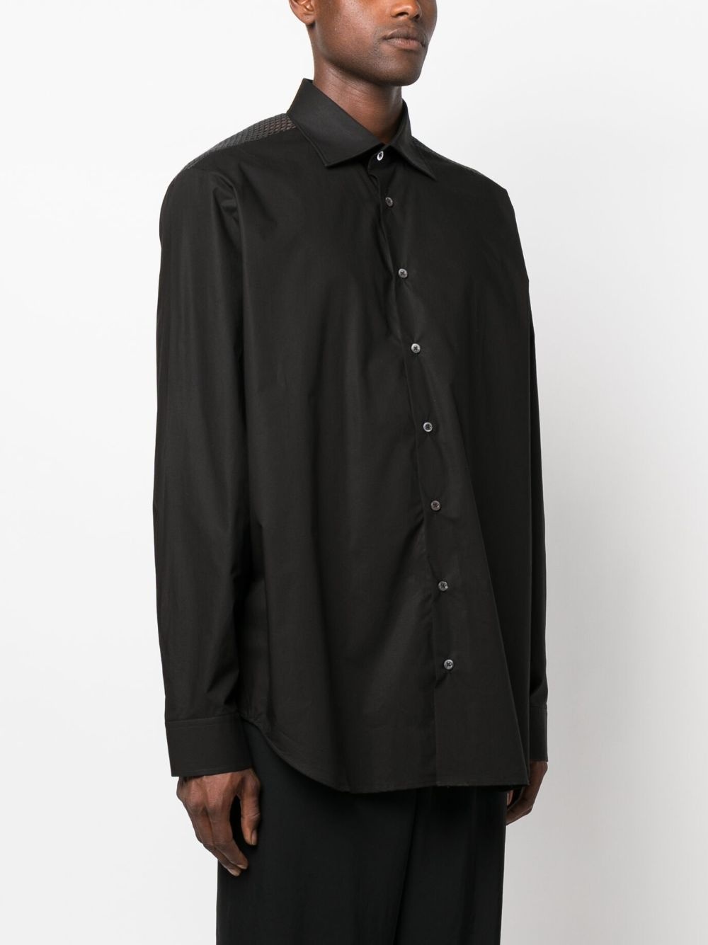 logo-patch long-sleeve shirt - 3