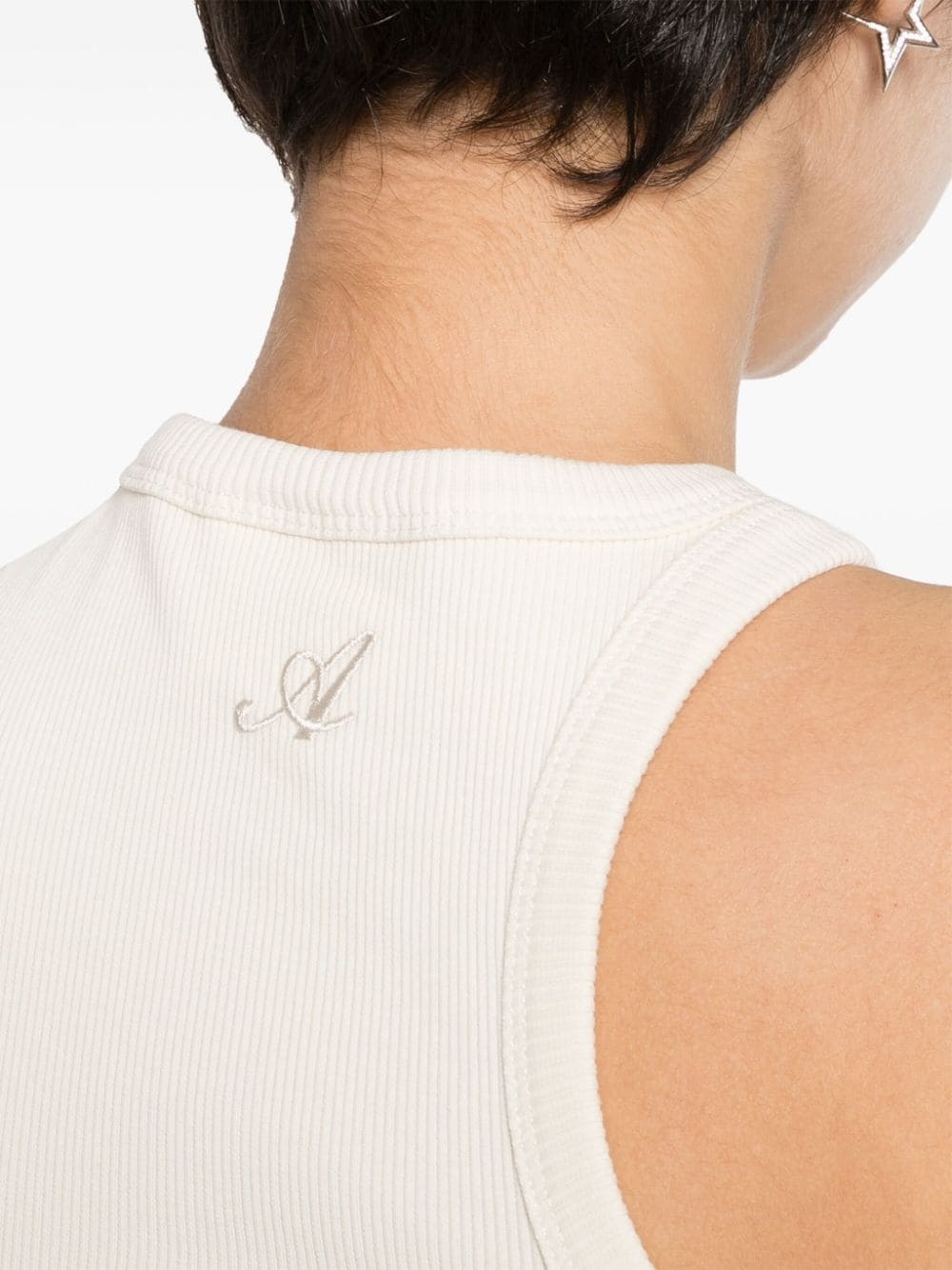 asymmetric ribbed tank top - 5
