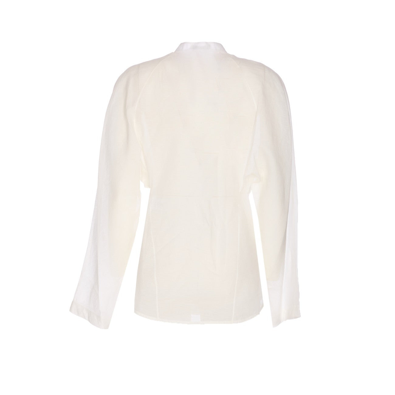Alaia Women Round Blouse In Linen Blend - 2