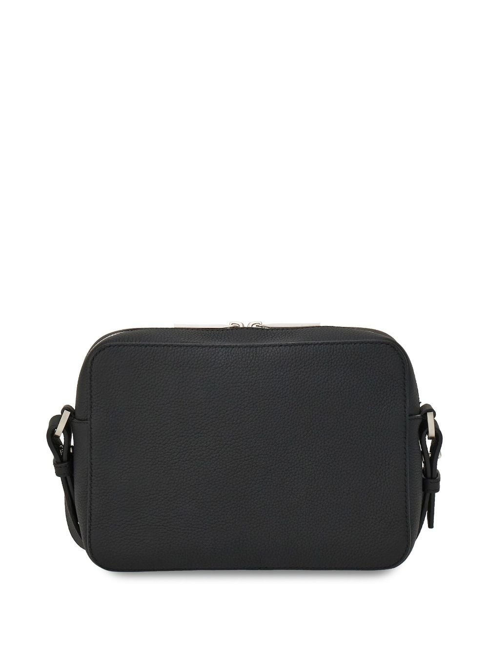 logo-embossed leather shoulder bag - 3