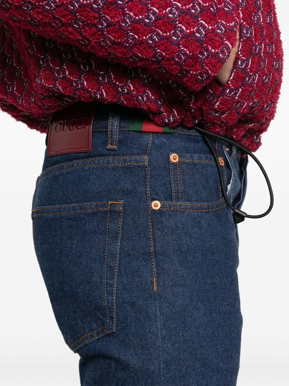Web-stripe jeans - 5
