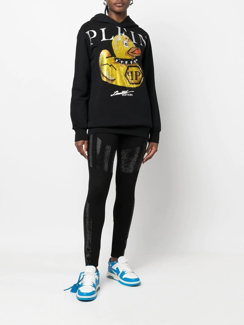 PHILIPP PLEIN logo graphic print hoodie outlook