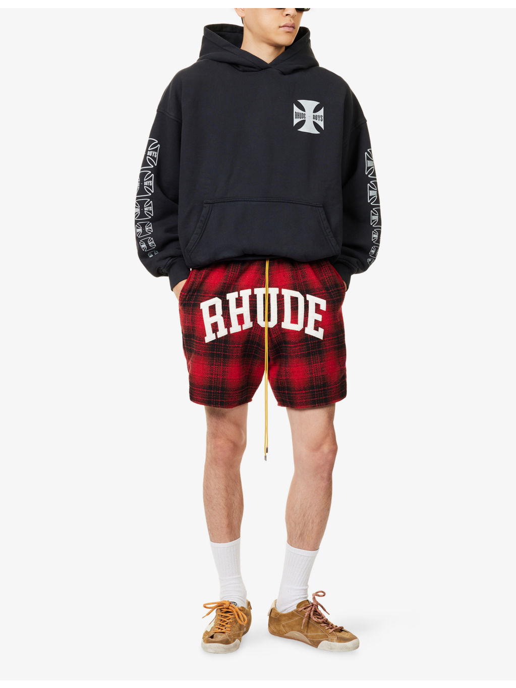 Collegiate Court Check-Print Woven Shorts - 2
