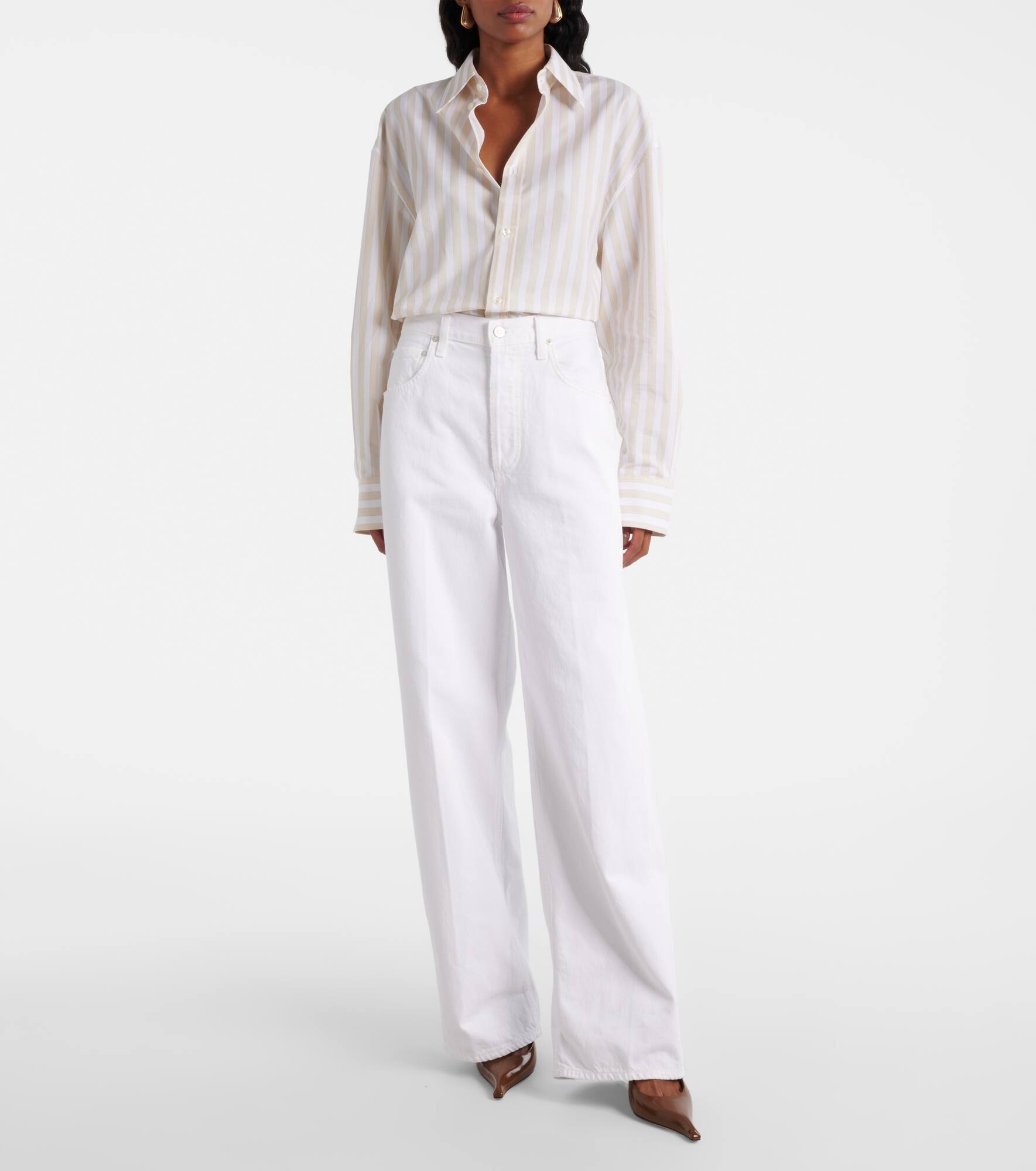 Ayla high-rise wide-leg jeans - 7