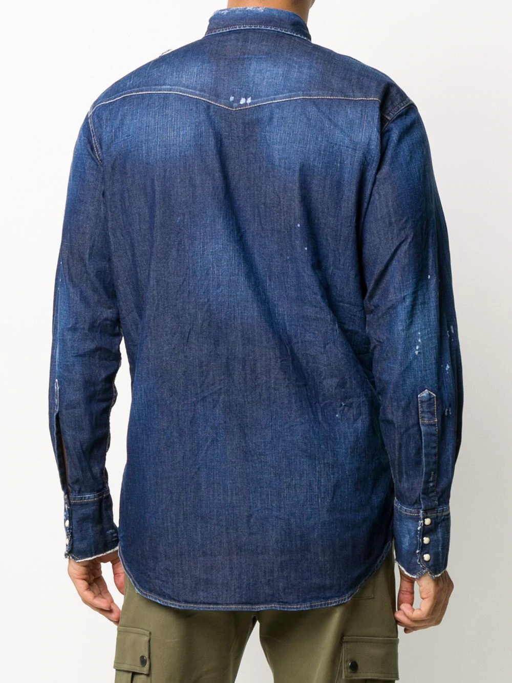 long-sleeve denim shirt - 4