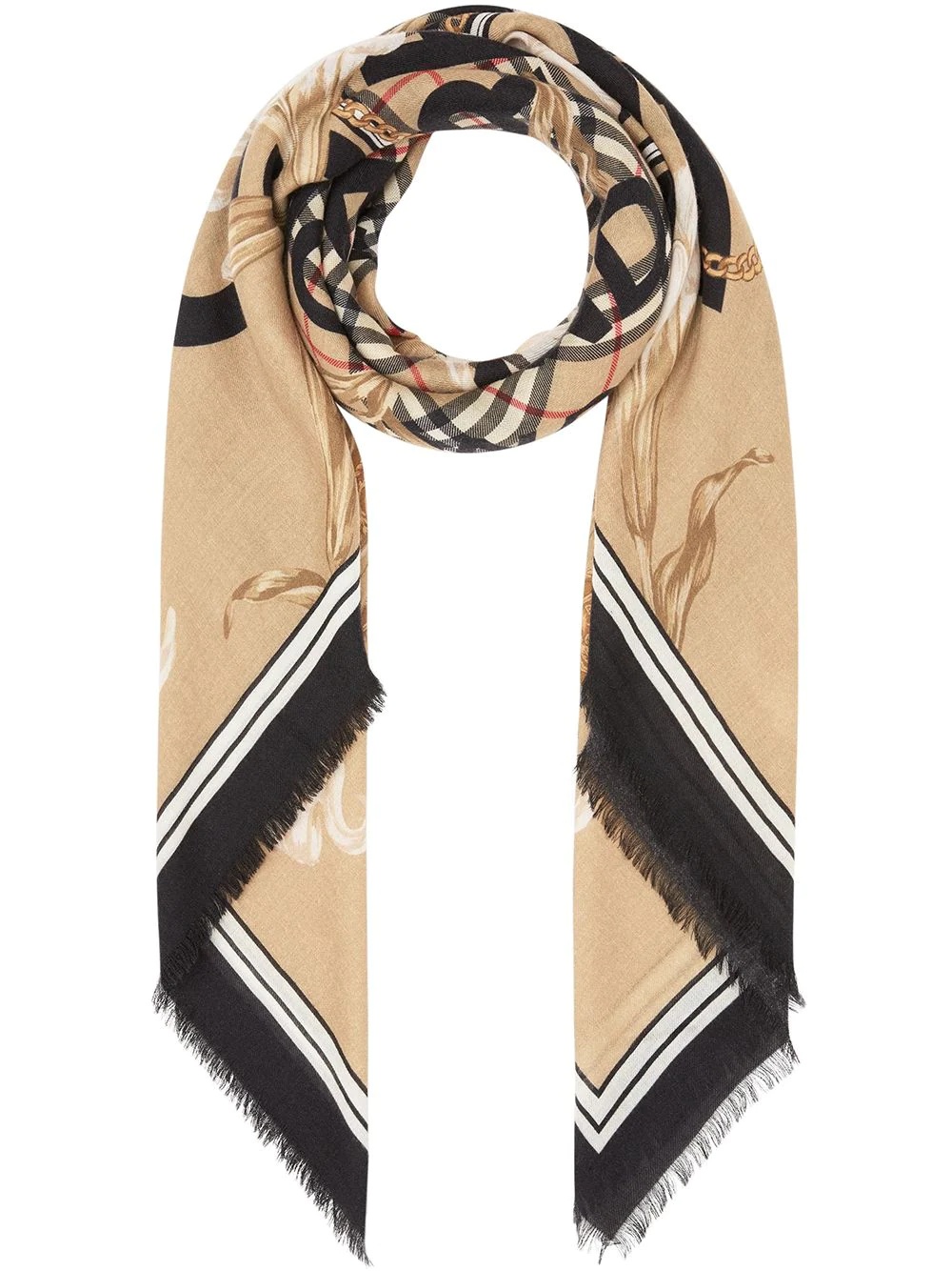 Archive-print scarf - 1