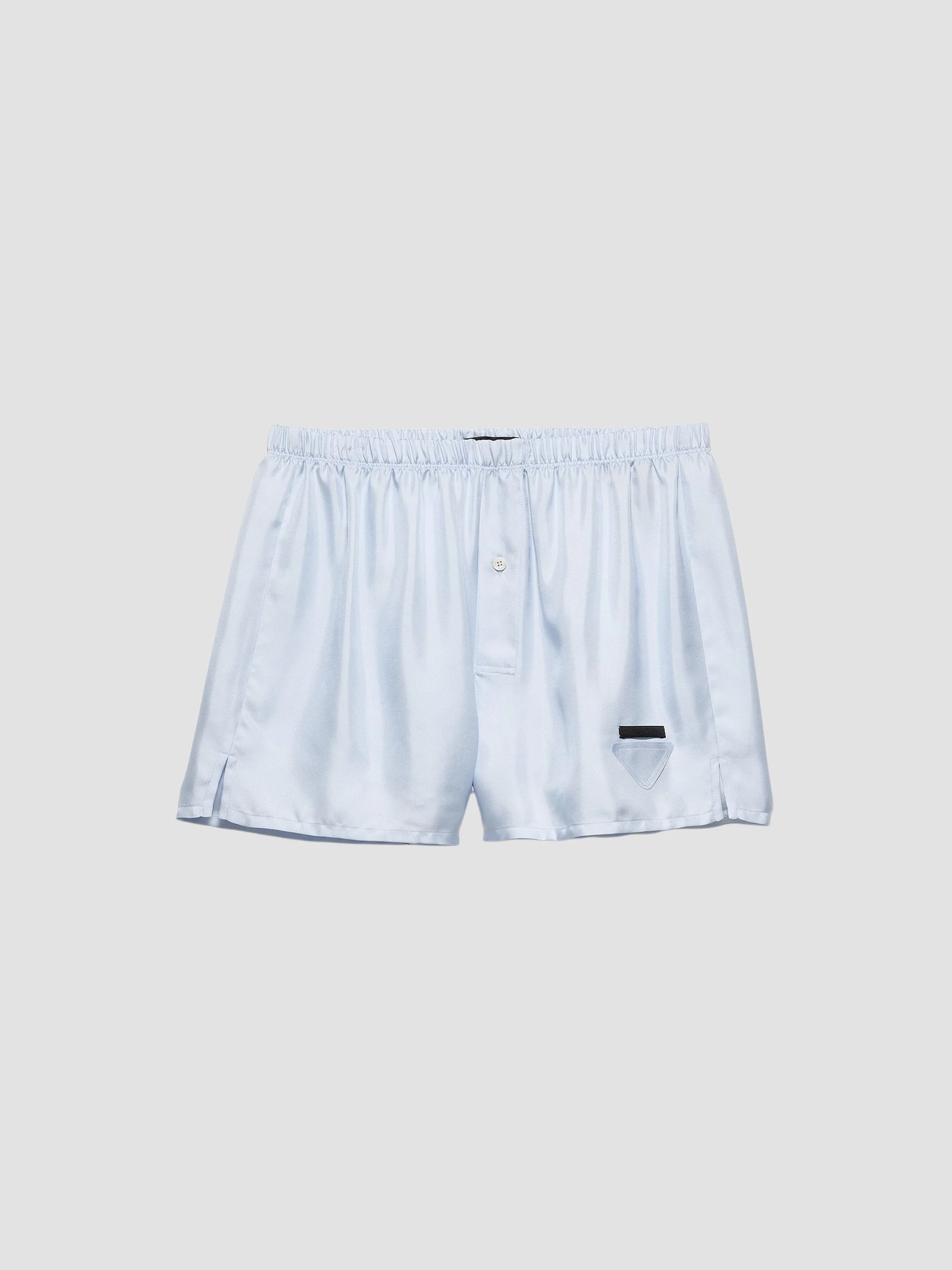 Men's Silk Boxer Shorts - Blue - 1