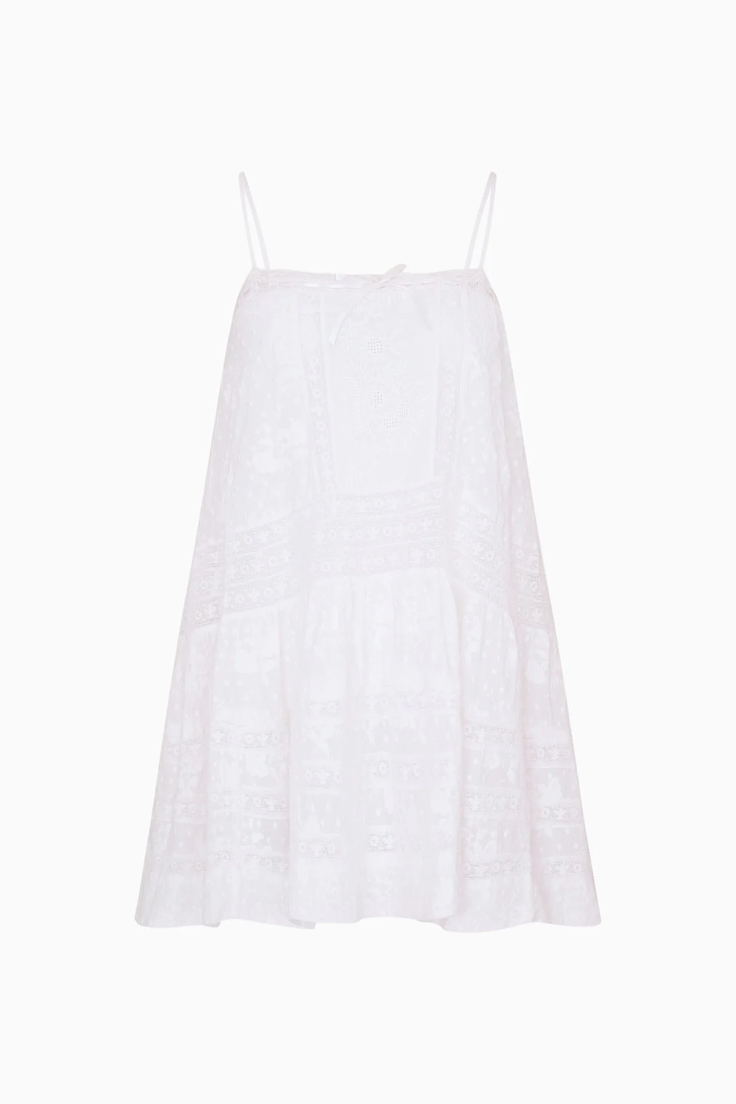 Vionett Cotton Victorian Mini Dress - 1