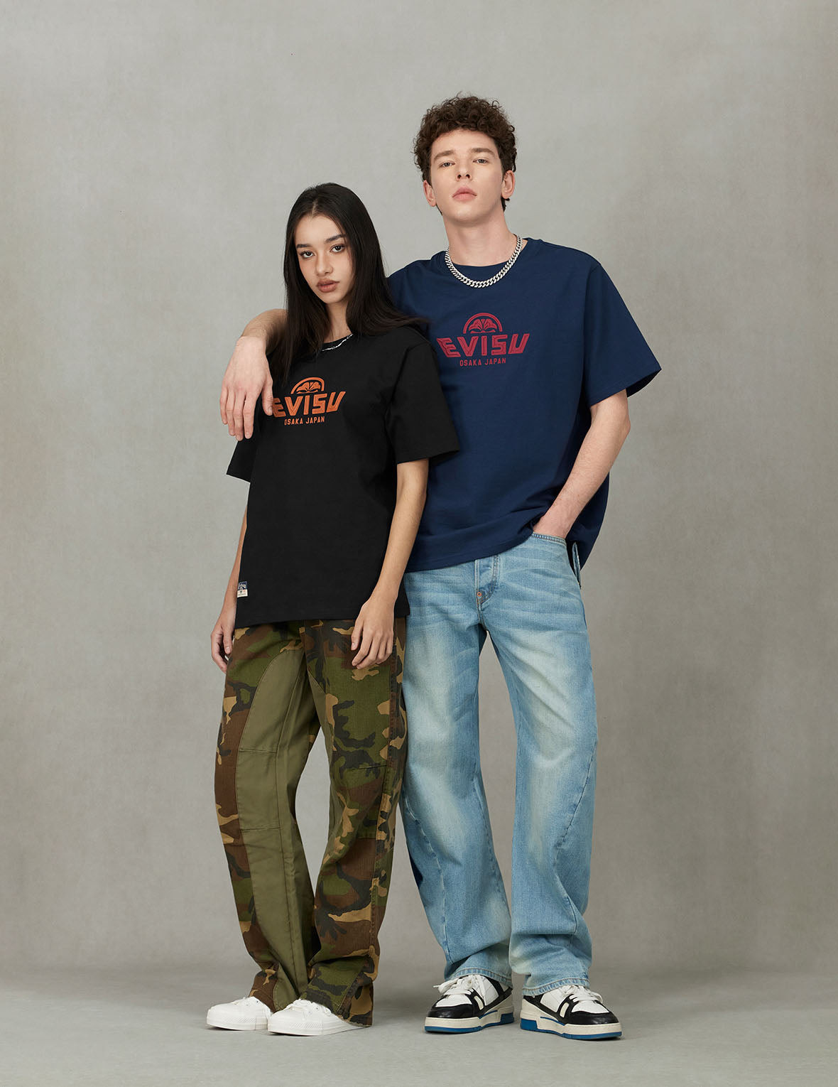 Multi-Pocket with Seagull Print 3D Fit Jeans - 5