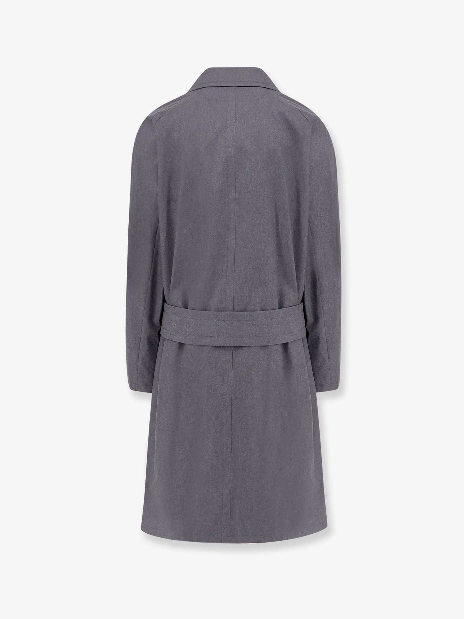 Dior Men Wool And Silk Coat With Martingale - 2