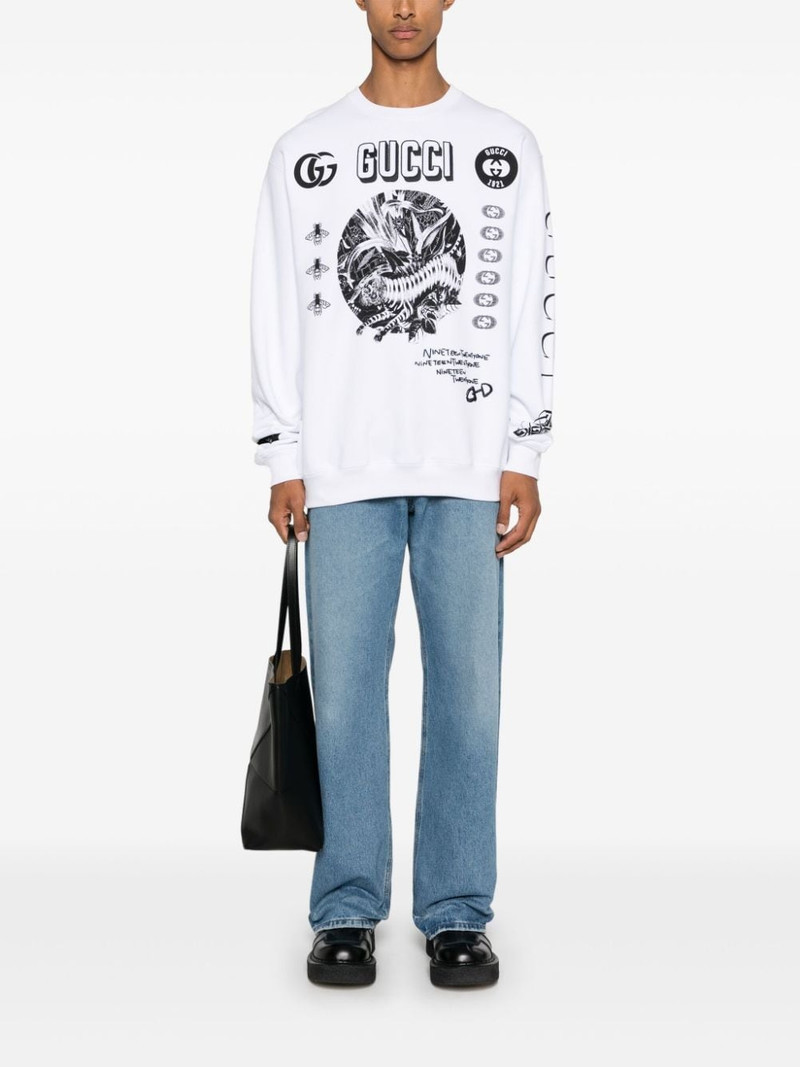 GUCCI logo-embroidered sweatshirt outlook