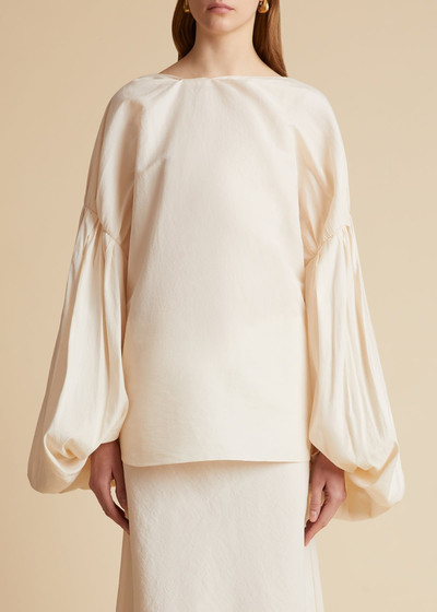 KHAITE The Quico Top in Natural outlook