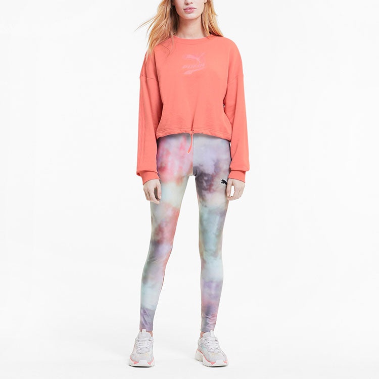 (WMNS) PUMA Evide Logo Sweatshirt 'Pink' 599174-27 - 3