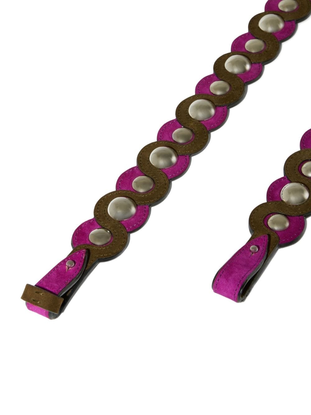 studded suede shoulder strap - 2