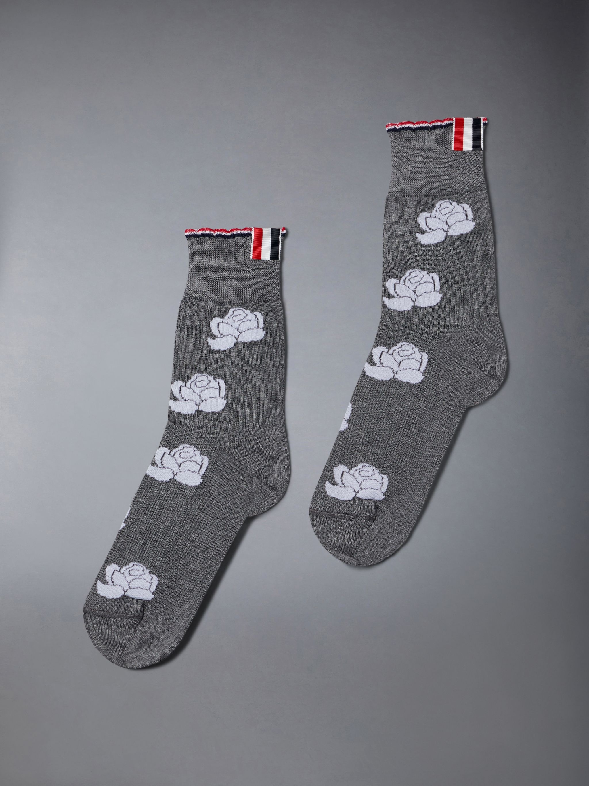 Cotton Rose Ankle Socks - 1