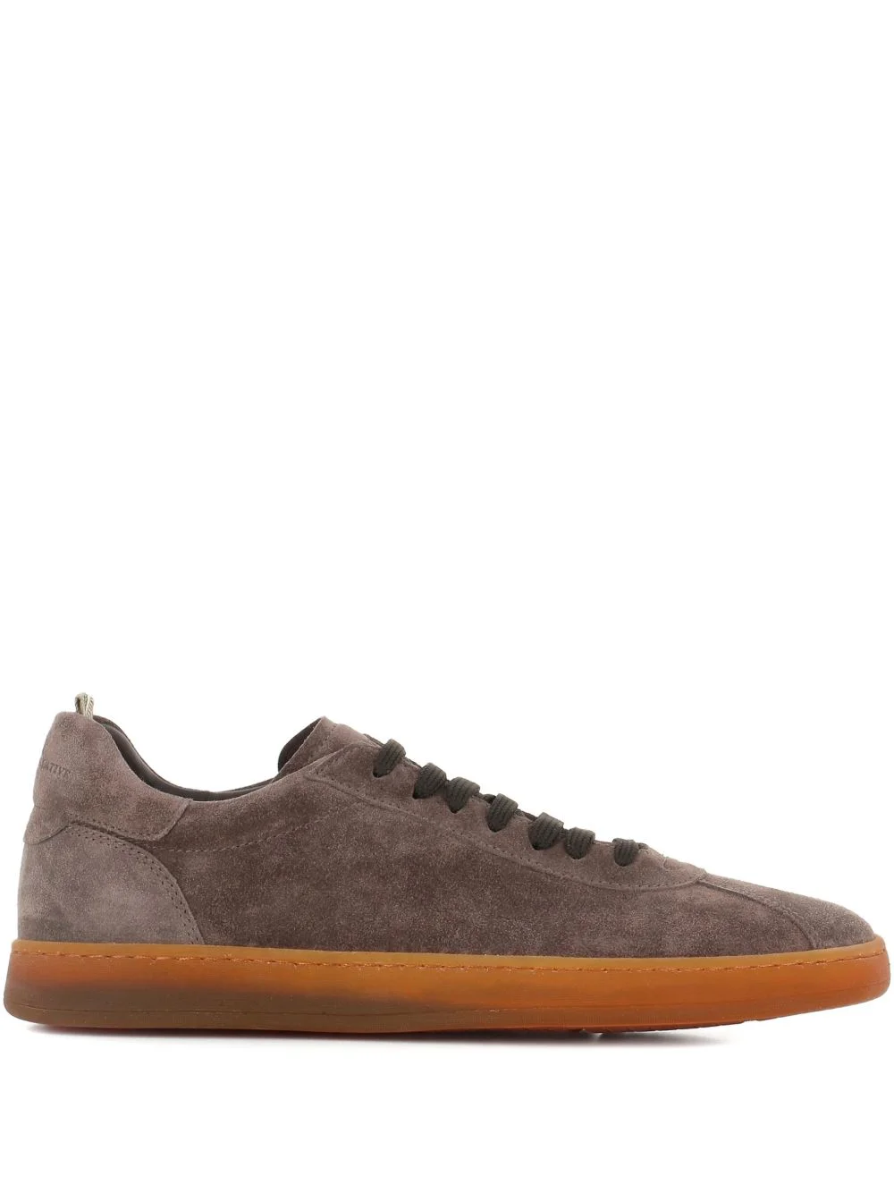suede lace-up sneakers - 1