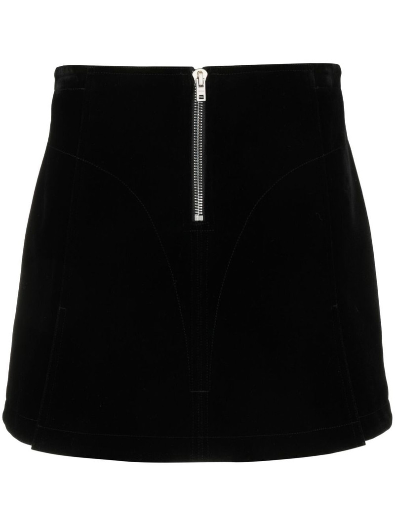 half-zip A-line skirt 1