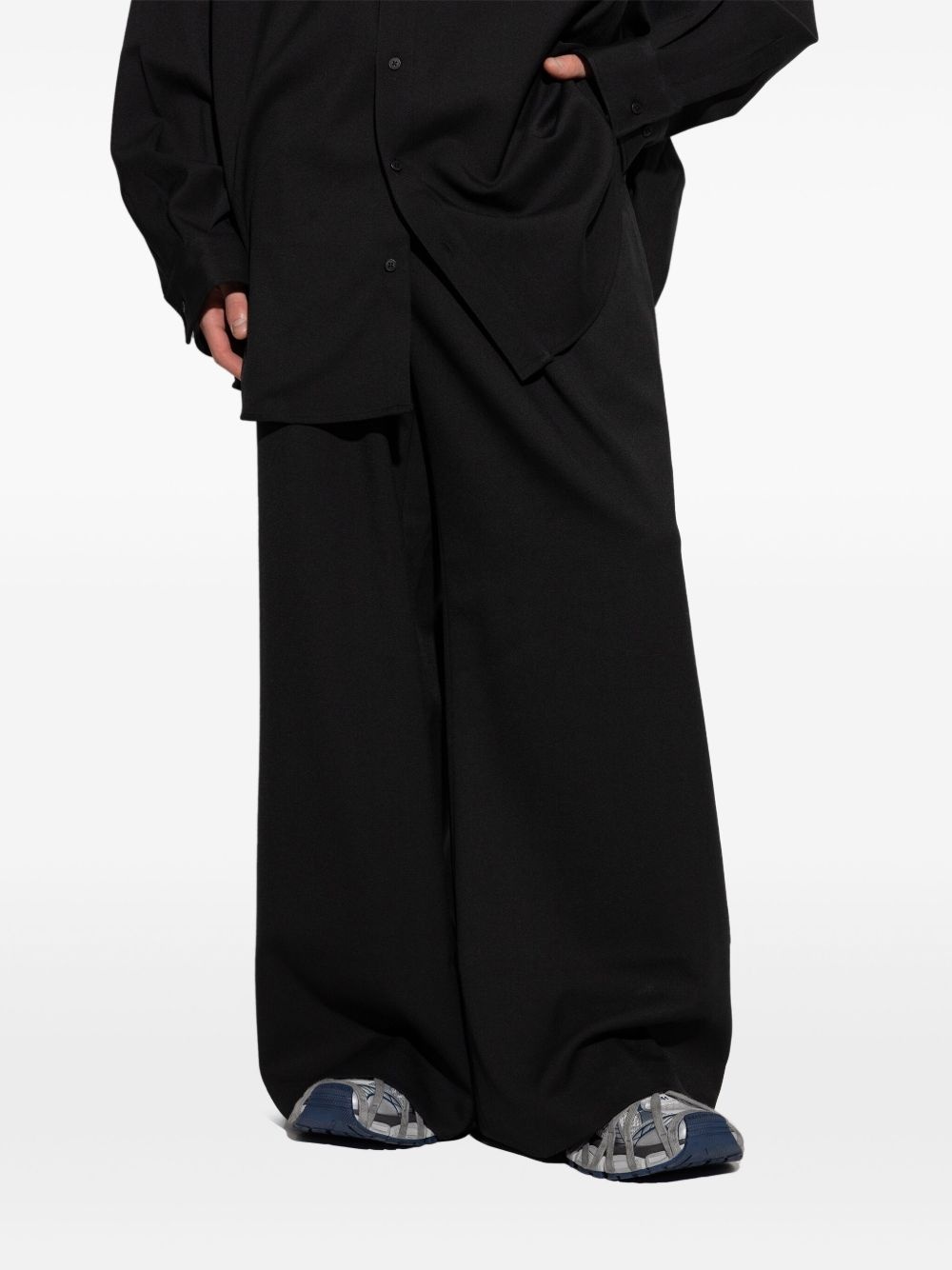 pleat-detail trousers - 2
