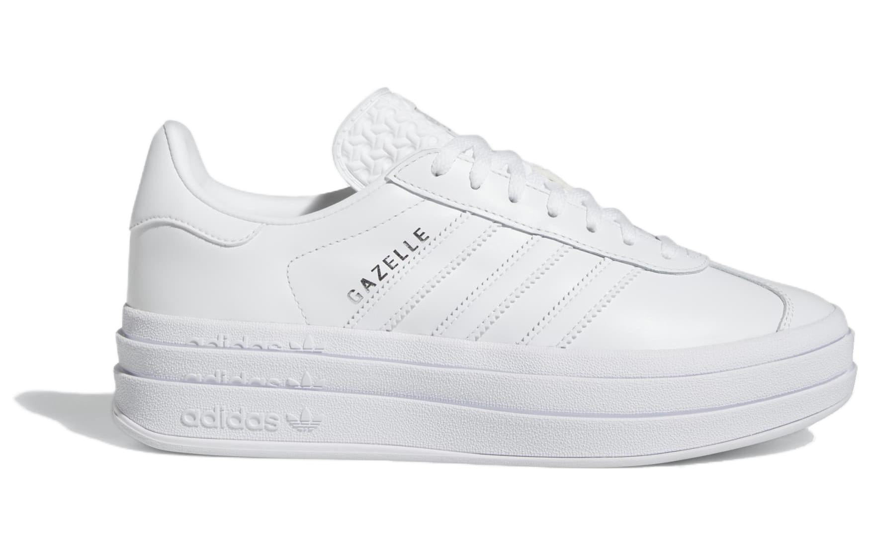 (WMNS) adidas Gazelle Bold 'Triple White' IE5130 - 2