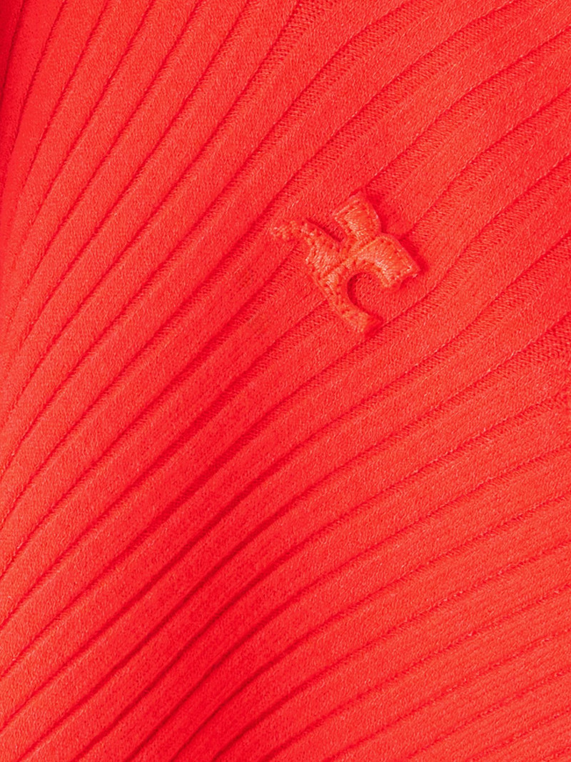 Ribbed-knit top Red 4