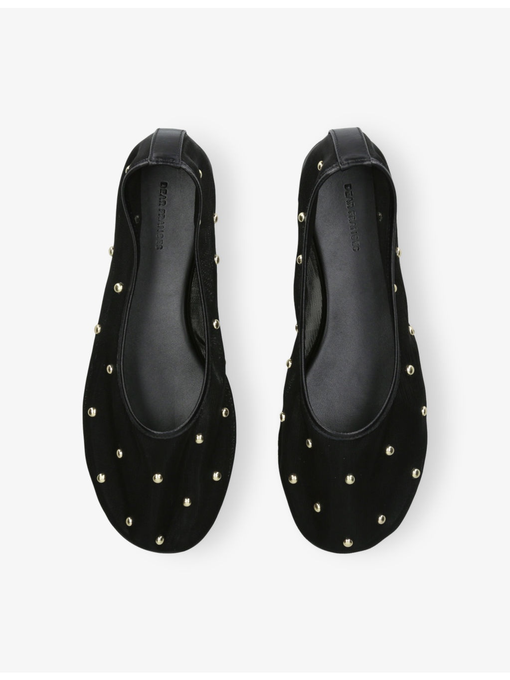 Balla Mesh-Stud Ballet Flats - 2