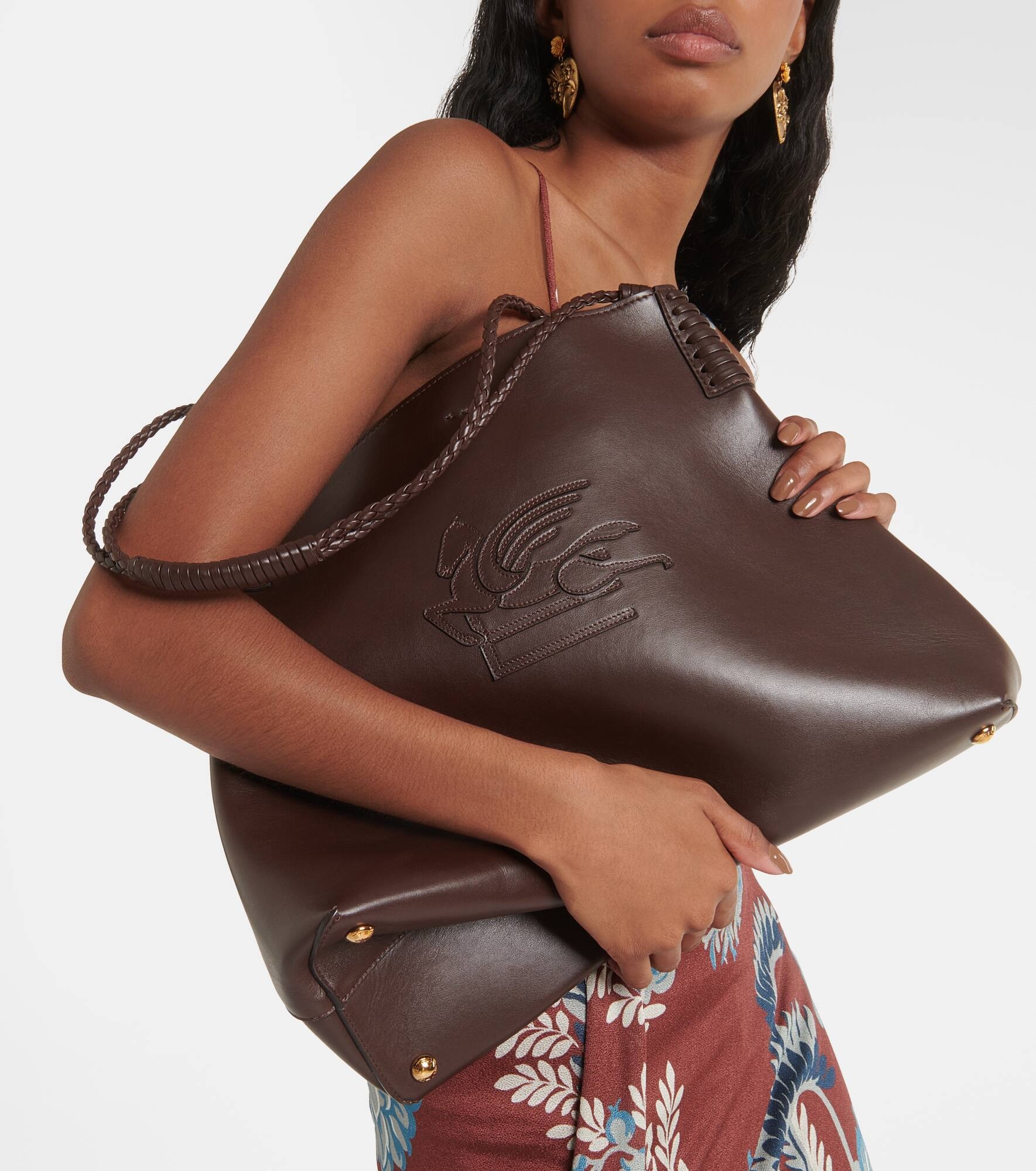 Libra Medium leather tote bag - 7