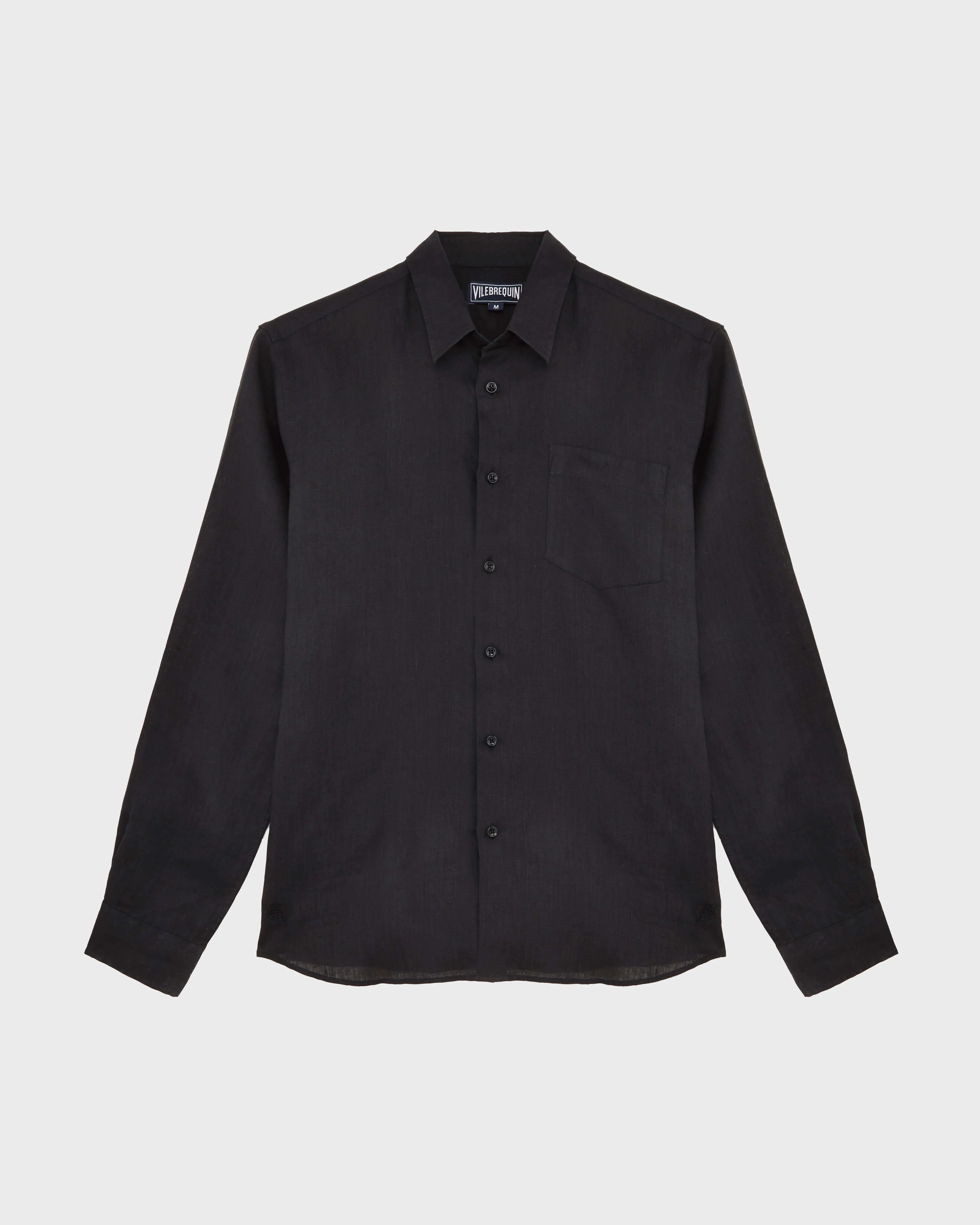 MEN LINEN SHIRT SOLID - 1