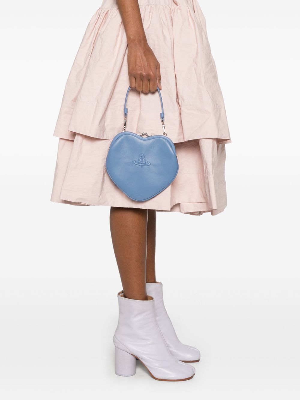 Belle Heart Frame clutch bag - 2
