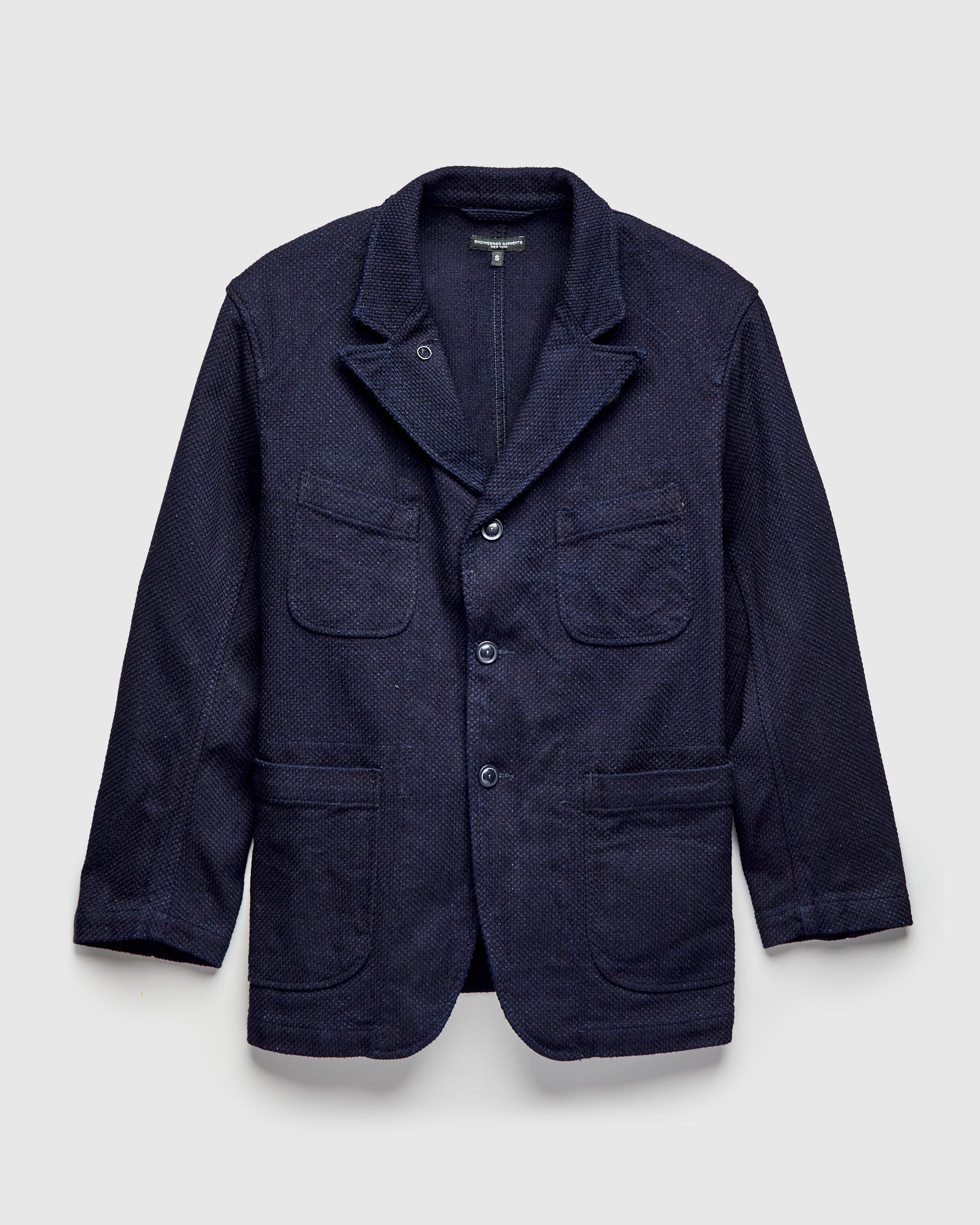 "No-Gi" Bedford Jacket in Indigo Heavyweight Sashiko - 1