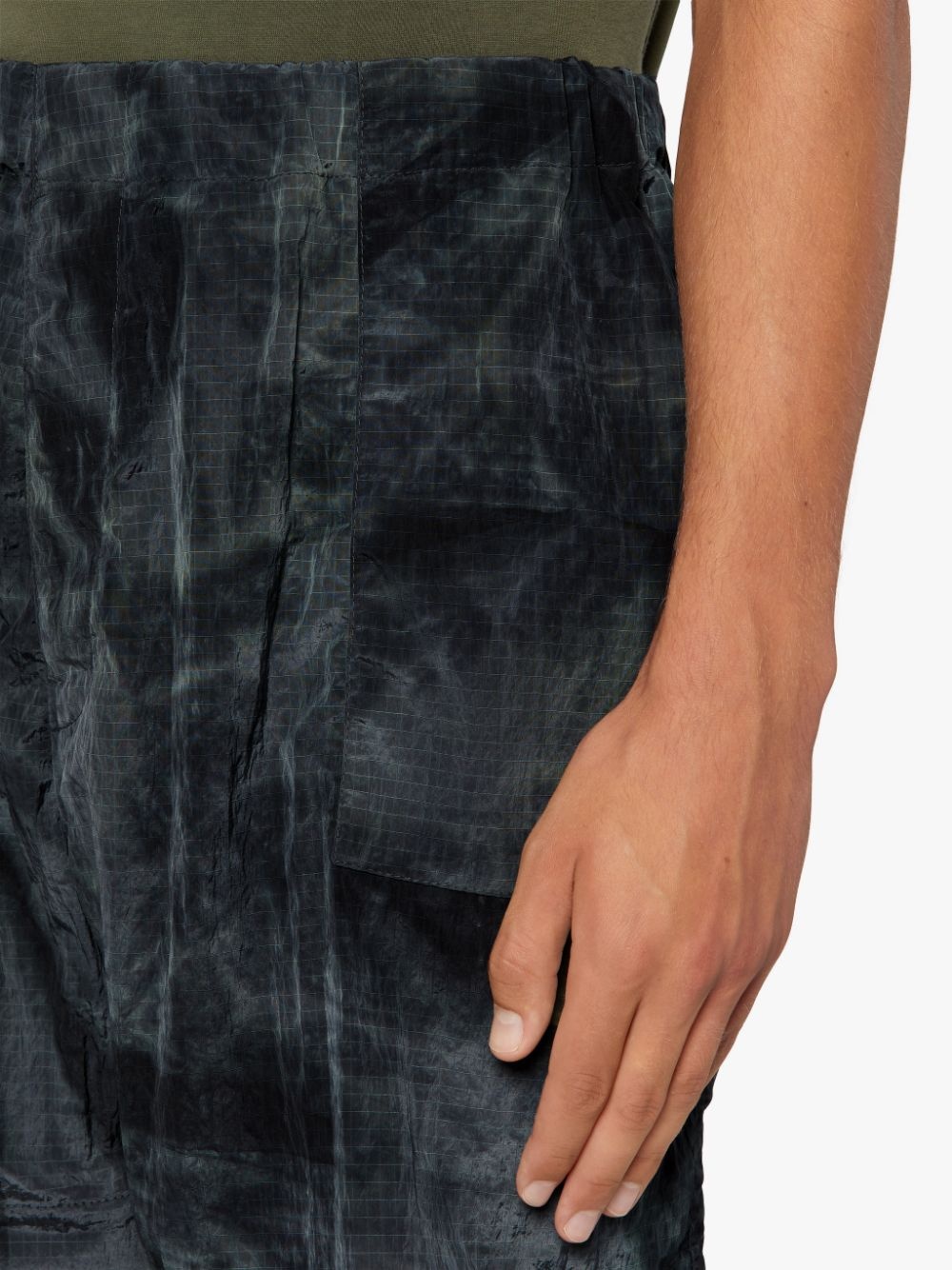 CAPTAIN BLACK TIE DYE NYLON SHORTS | GTM-223 - 5