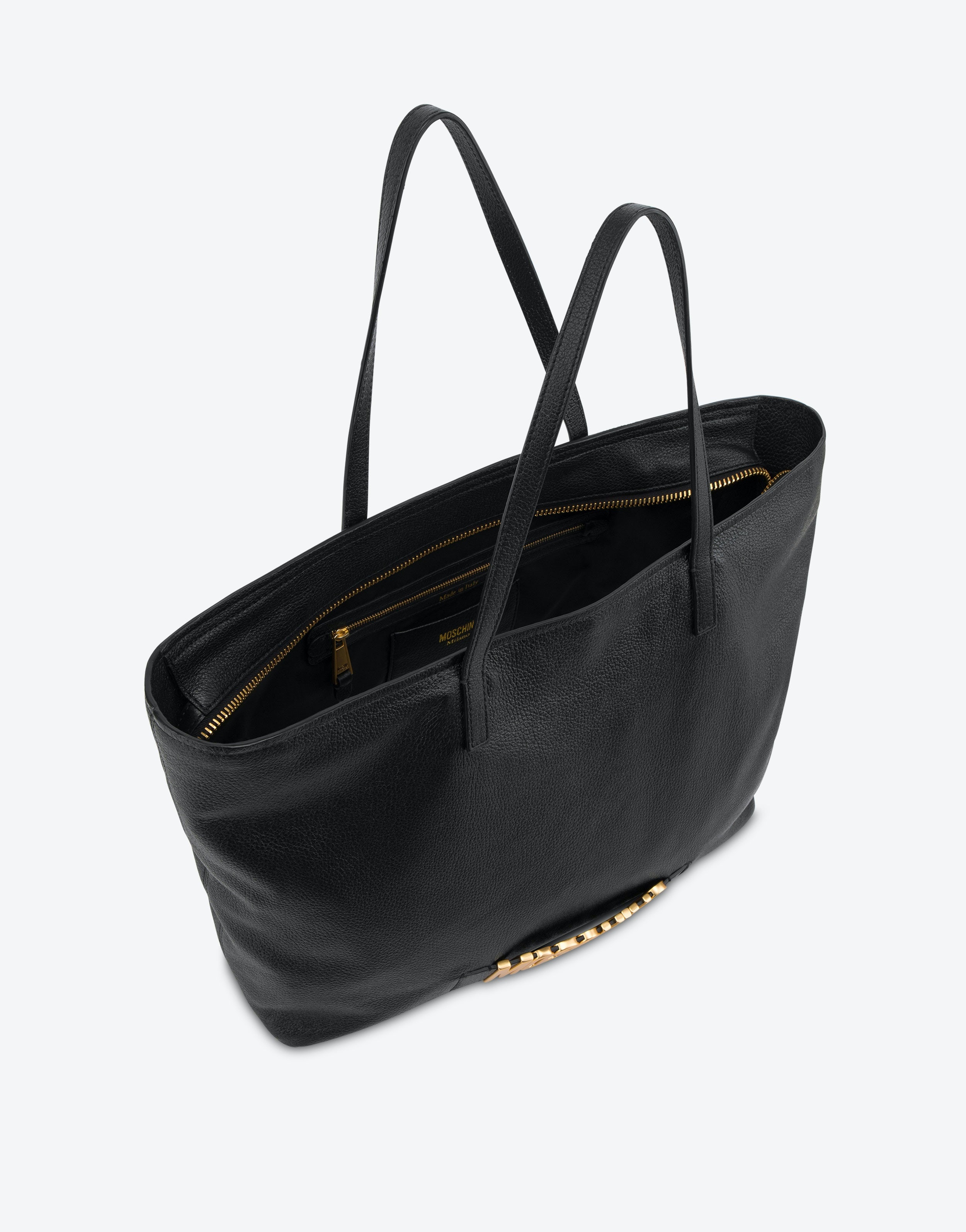 LETTERING LOGO DEERSKIN SHOPPER - 3