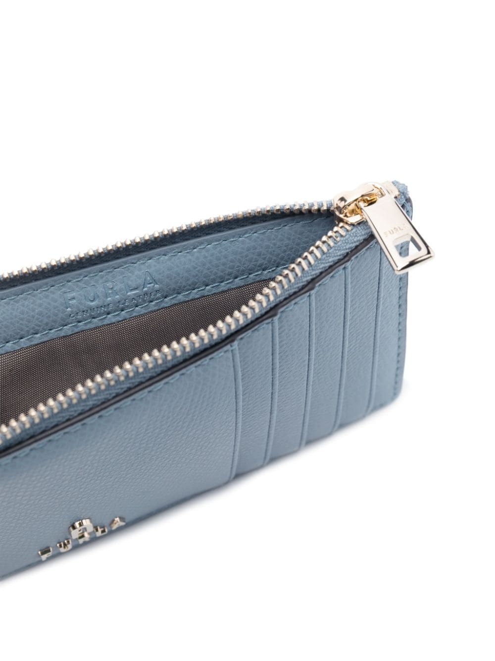 logo-plaque leather wallet - 3