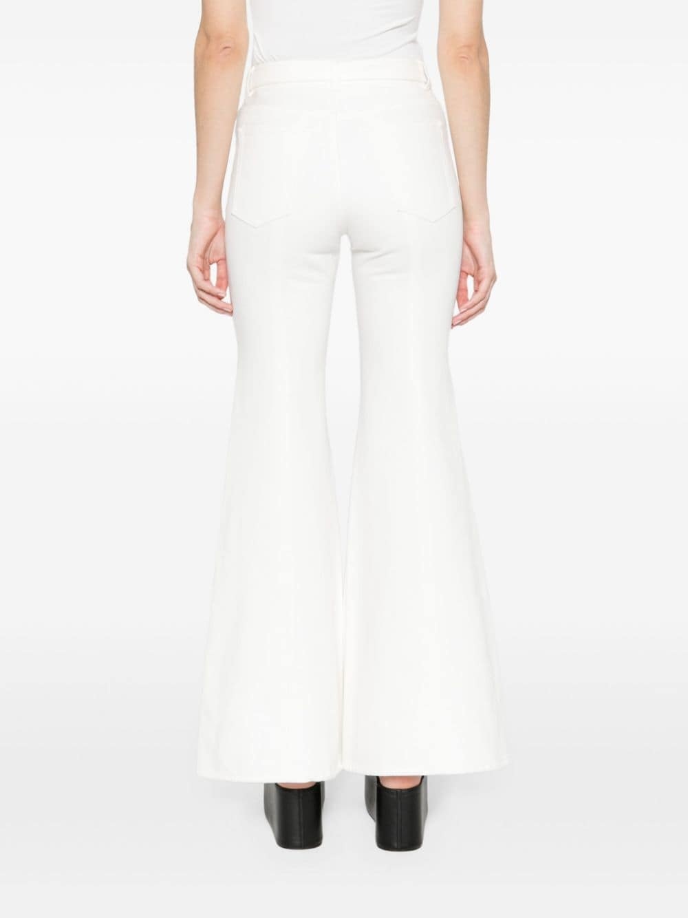 mid-rise flared jeans - 4