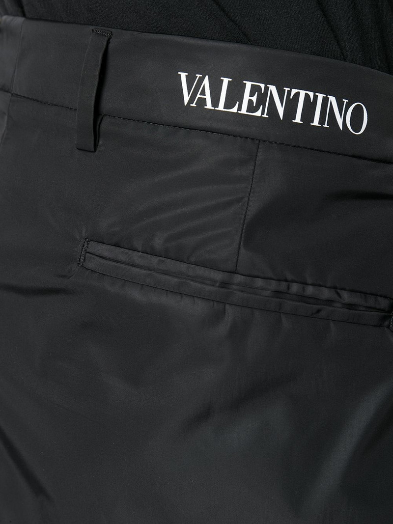 straight-leg nylon trousers 5
