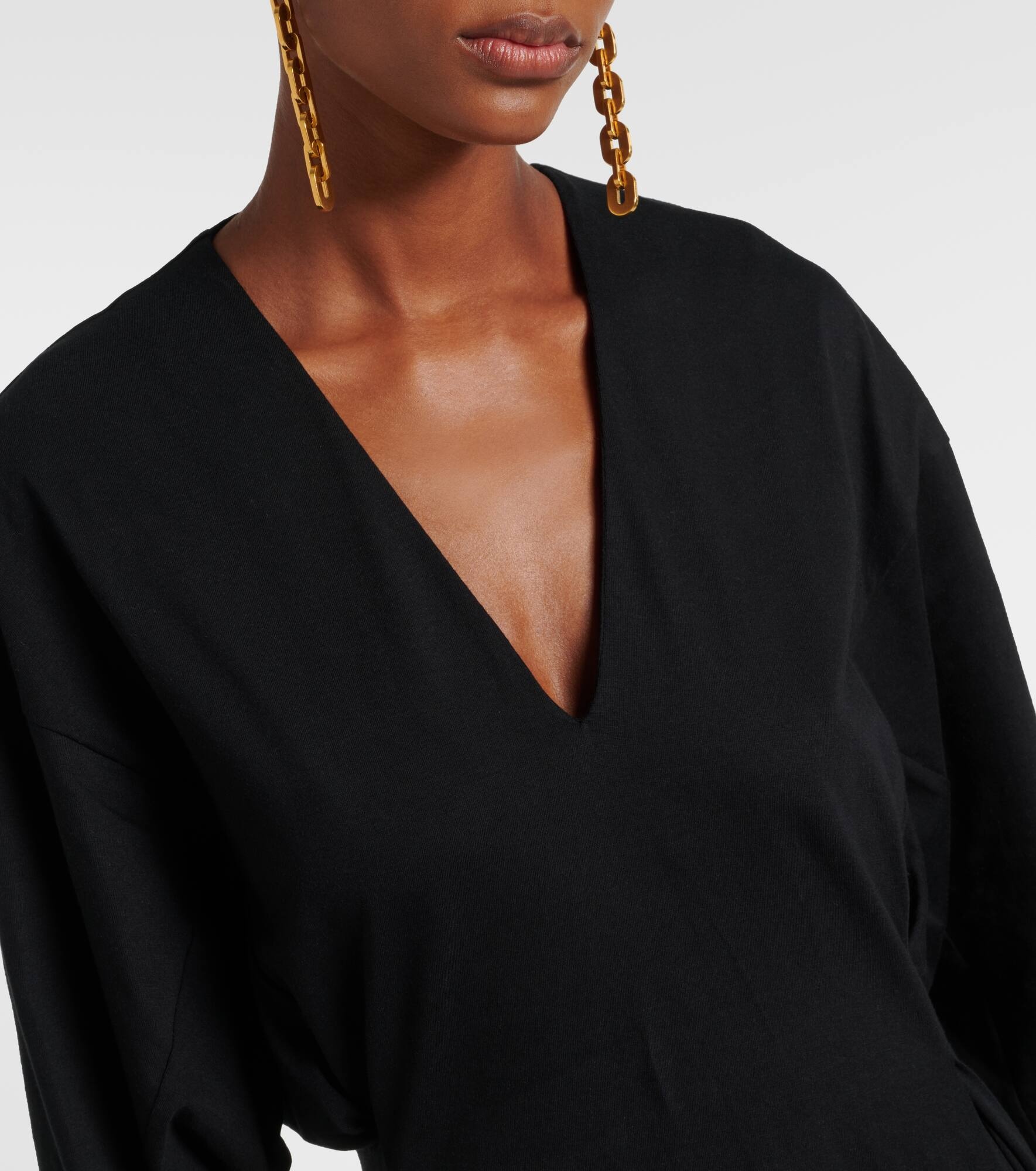 Cotton midi dress - 4